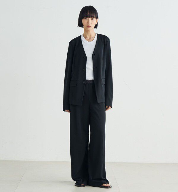 Edition「カルゼジャージー セミワイドスラックス」|スラックス|
