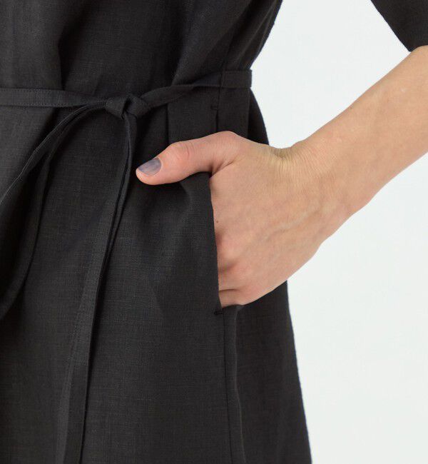 TOMORROWLAND collection「スムースリネン Vネックワンピース」|ワンピース|