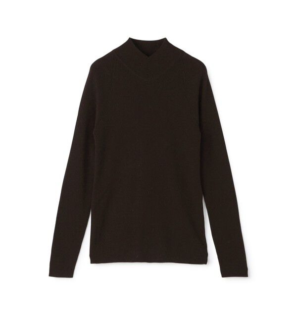 DES PRES「ウーステッドウールファインリブ Vネックプルオーバー」|ニット・セーター|49 ダークブラウン