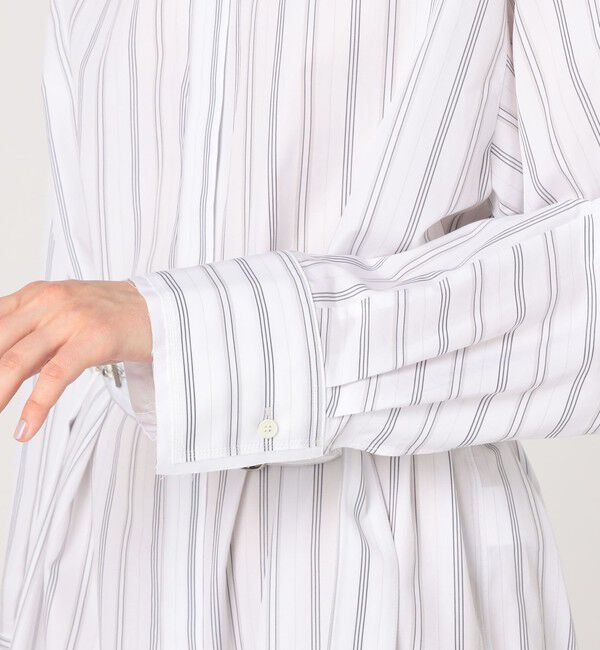 DES PRES「コンパクトプレーンコットン シャツワンピース」|ワンピース|