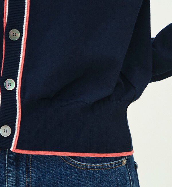 MACPHEE「ドライコットン Vネックカーディガン」|カーディガン|