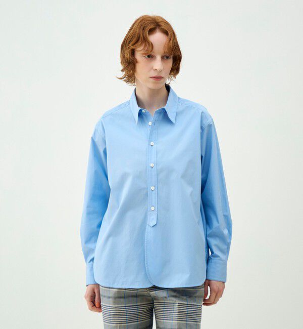 MACPHEE「コットンタイプライター レギュラーカラーシャツ」|シャツ・ブラウス|