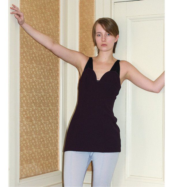 EMILYWEEK「【KOJIMA SAKI&times;EMILY WEEK】チュニックキャミドレス」|ワンピース|ボルドー