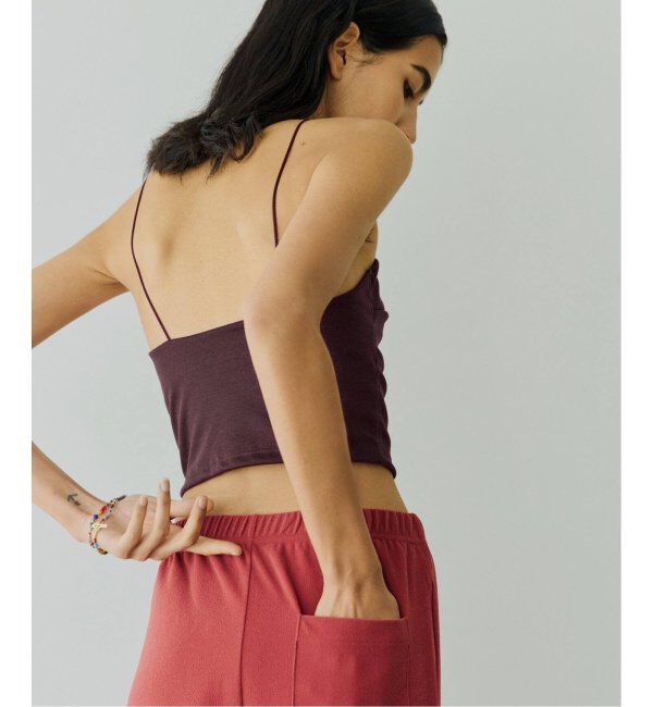 EMILYWEEK「EMILY WEEK&times;FRAMeWORK Vラインクロップドブラキャミソール」|インナー|