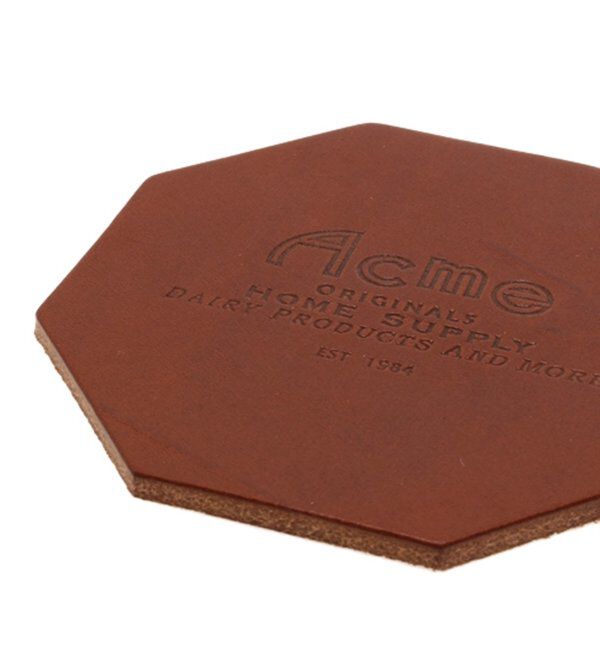ACME「LEATHER COASTER CML レザーコースター キャメル」|食器・キッチングッズ|