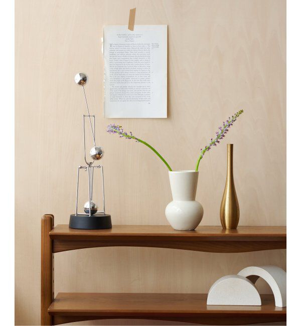 journal standard Furniture「【NR CERAMICS/エヌアールセラミック】PLAIN VASE　フラワーベース」|その他|ベージュ