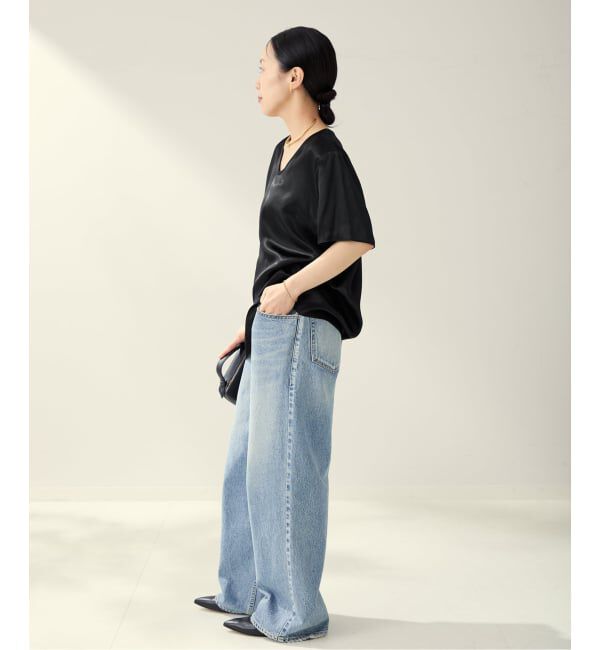 Plage「R&rsquo;IAM サテンチュニックTシャツ」|シャツ・ブラウス|