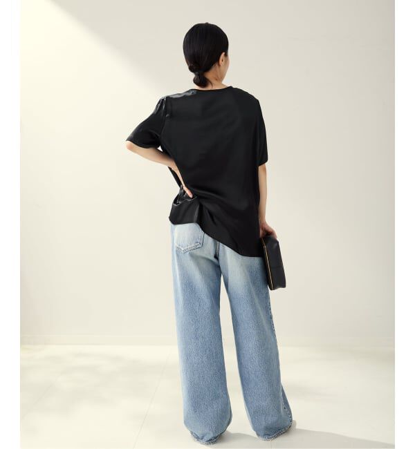 Plage「R&rsquo;IAM サテンチュニックTシャツ」|シャツ・ブラウス|