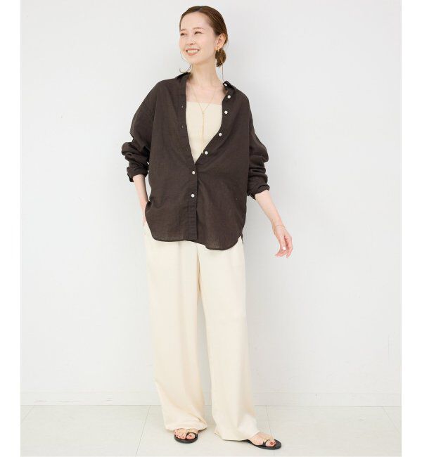 SLOBE IENA「《追加2》カップ付きフライスキャミソール」|インナー|