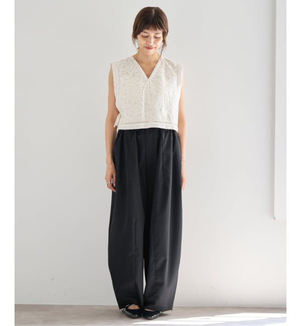 IENA「TW コクーンパンツ」|スラックス|