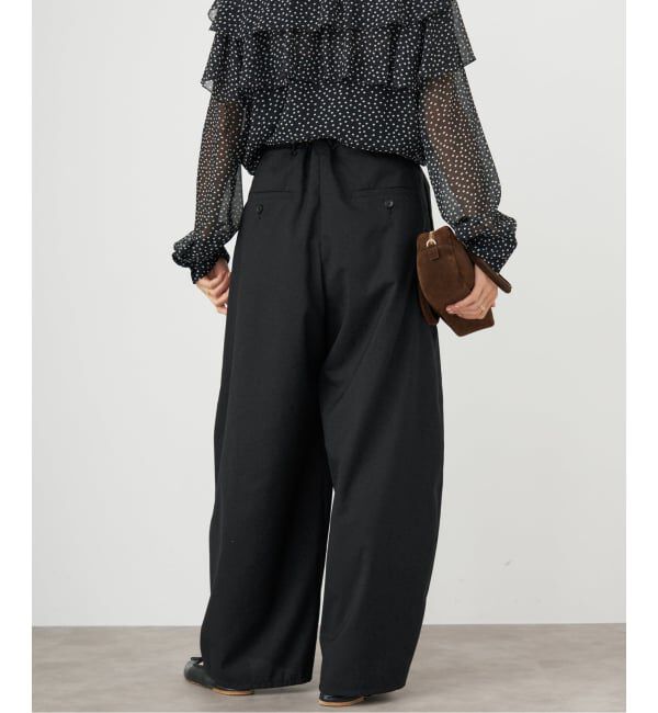 IENA「TW コクーンパンツ」|スラックス|