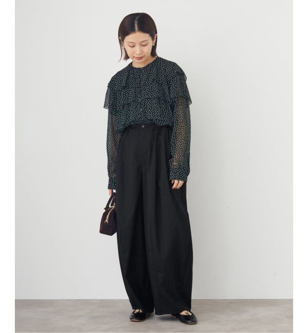 IENA「TW コクーンパンツ」|スラックス|
