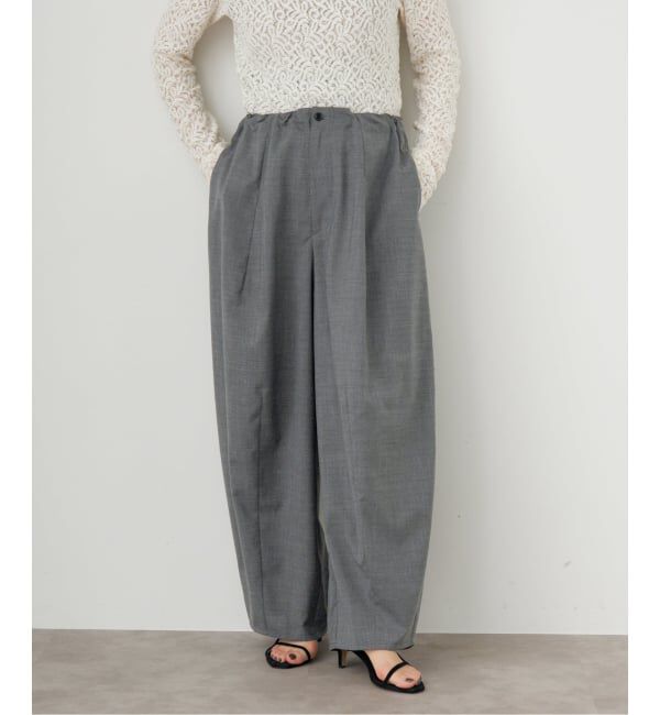 IENA「TW コクーンパンツ」|スラックス|