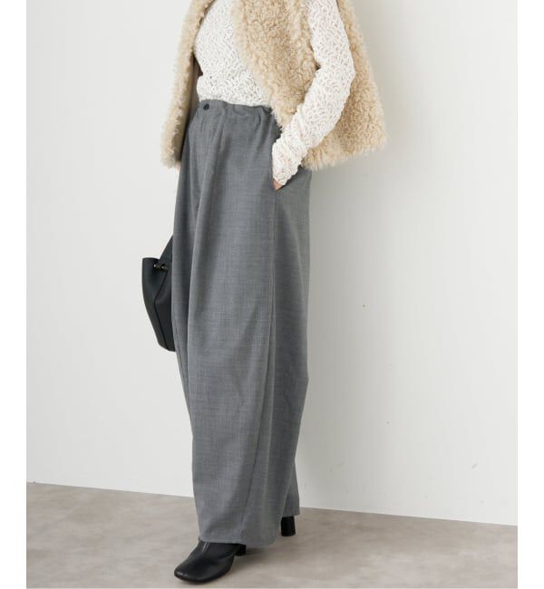 IENA「TW コクーンパンツ」|スラックス|
