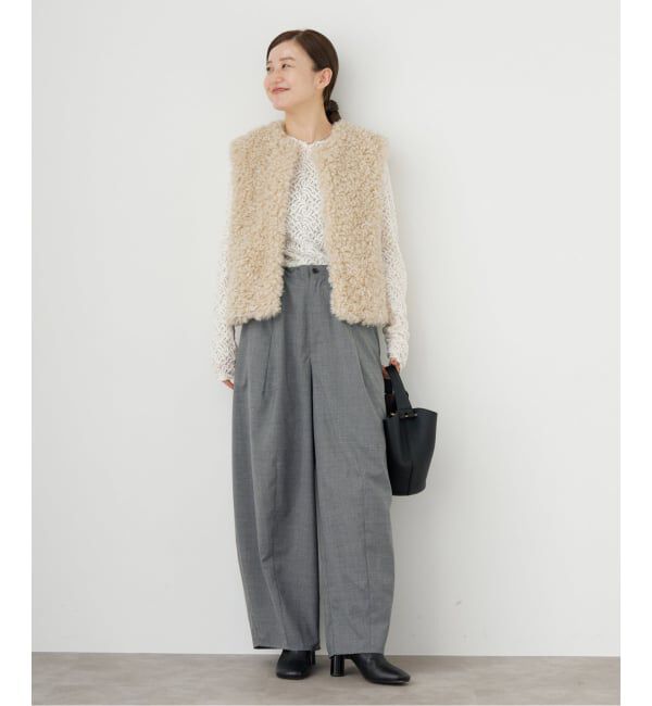 IENA「TW コクーンパンツ」|スラックス|