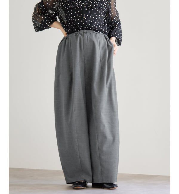 IENA「TW コクーンパンツ」|スラックス|