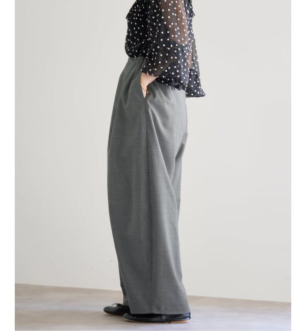 IENA「TW コクーンパンツ」|スラックス|