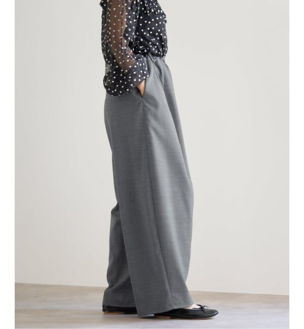 IENA「TW コクーンパンツ」|スラックス|