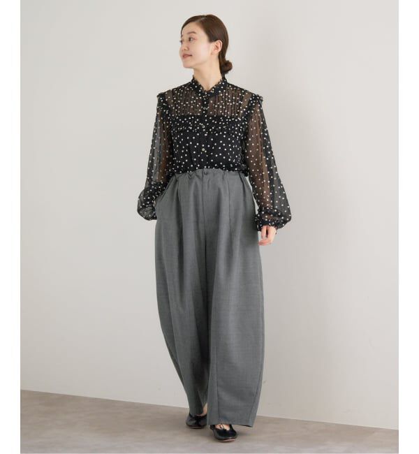 IENA「TW コクーンパンツ」|スラックス|