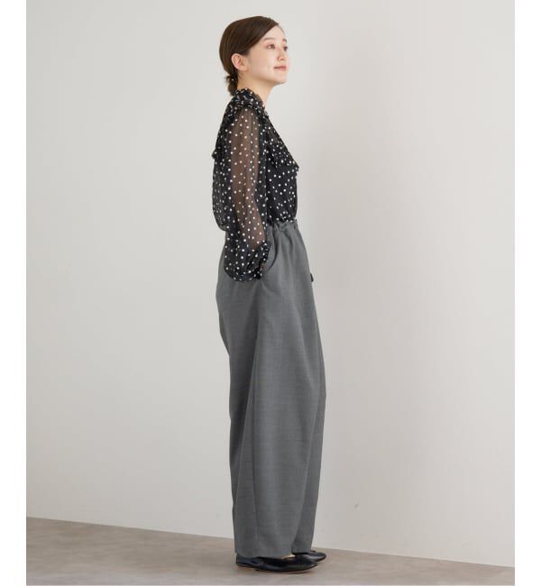 IENA「TW コクーンパンツ」|スラックス|