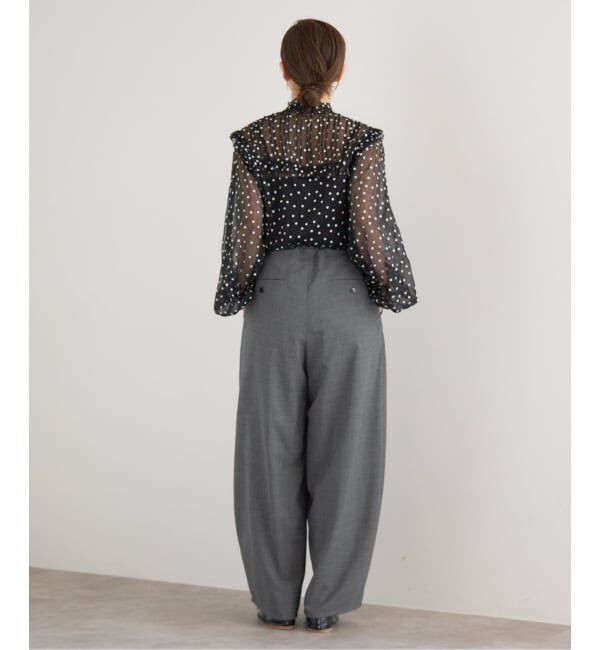 IENA「TW コクーンパンツ」|スラックス|