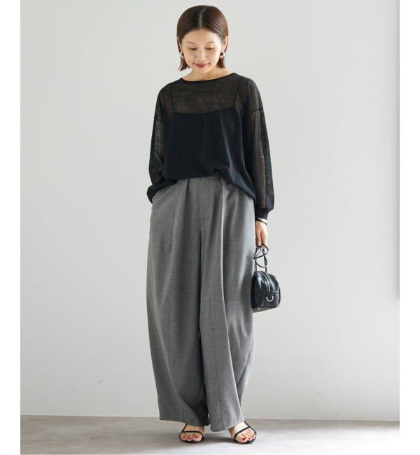 IENA「TW コクーンパンツ」|スラックス|