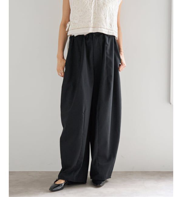 IENA「TW コクーンパンツ」|スラックス|