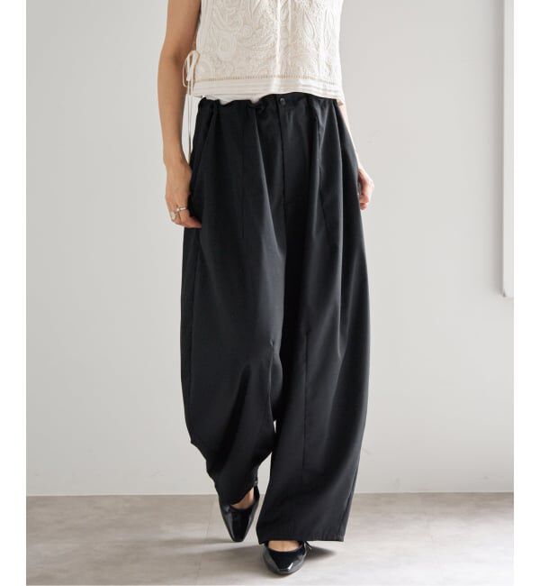 IENA「TW コクーンパンツ」|スラックス|