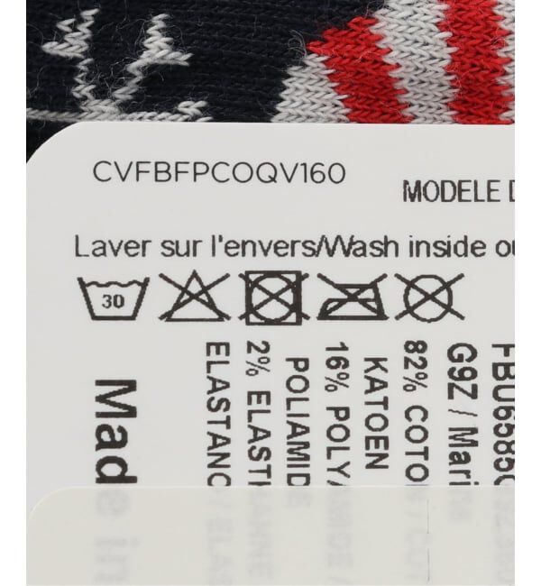 IENA「BLEU FORET/ブルーフォレ CHRISTMAS SOCKS 靴下 6585」|ソックス|