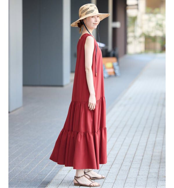 SLOBE IENA「《WEB限定/予約》ティアードワンピース」|ワンピース|