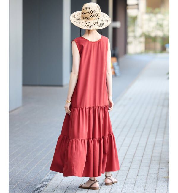 SLOBE IENA「《WEB限定/予約》ティアードワンピース」|ワンピース|