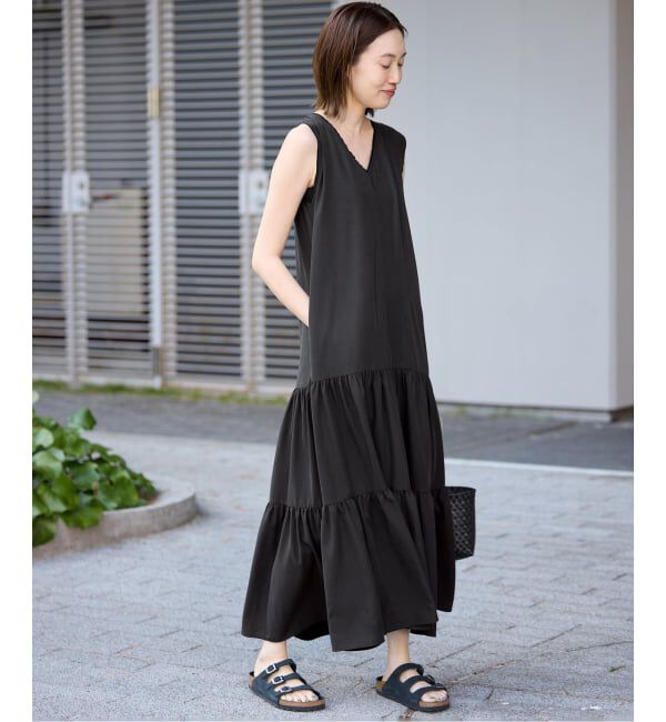 SLOBE IENA「《WEB限定/予約》ティアードワンピース」|ワンピース|