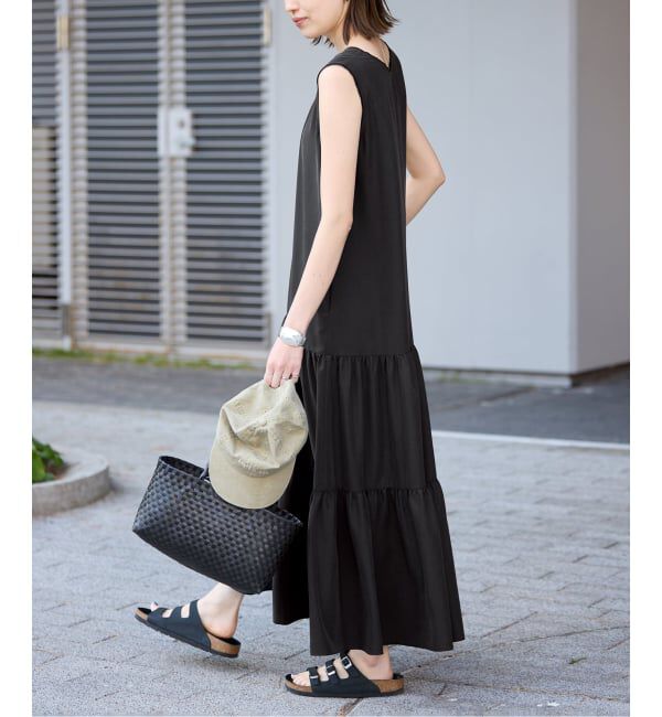 SLOBE IENA「《WEB限定/予約》ティアードワンピース」|ワンピース|