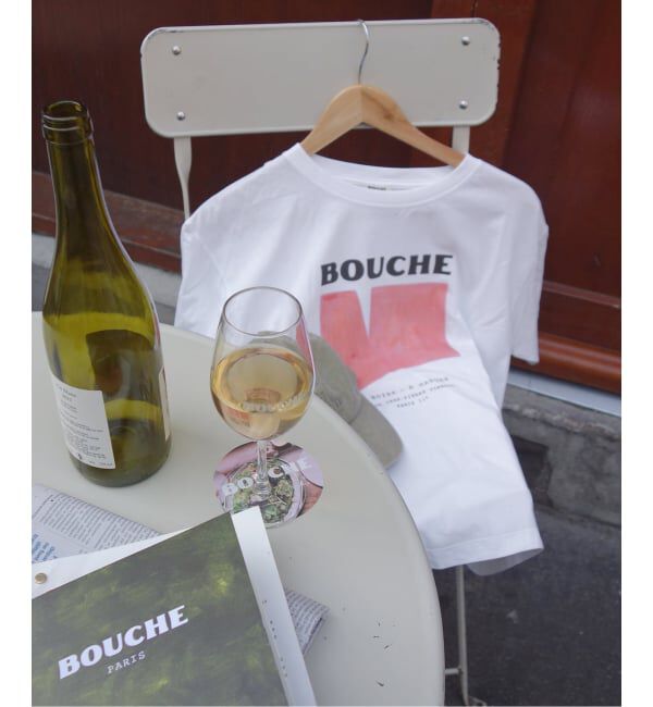 SLOBE IENA「《予約》BOUCHE SLOBE別注 LOGO TEE」|Tシャツ・カットソー|