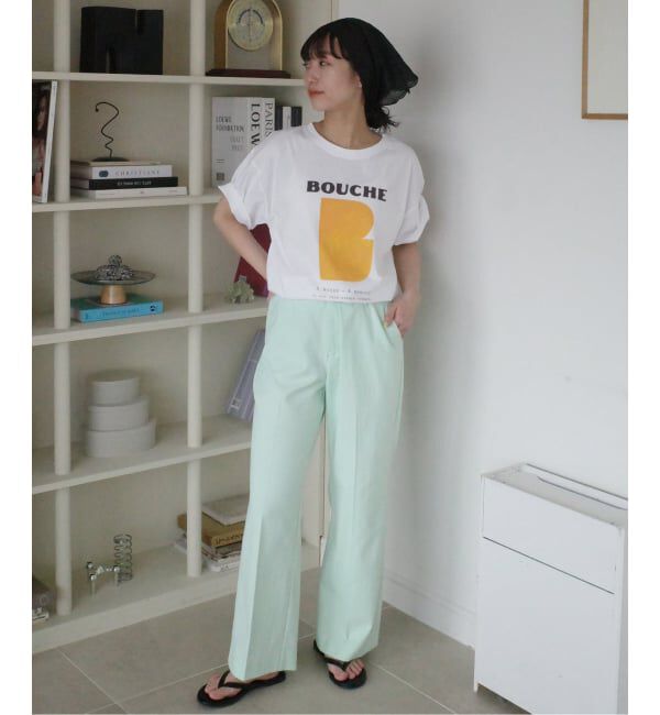 SLOBE IENA「《予約》BOUCHE SLOBE別注 LOGO TEE」|Tシャツ・カットソー|