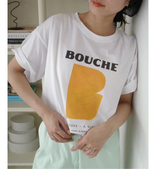 SLOBE IENA「《予約》BOUCHE SLOBE別注 LOGO TEE」|Tシャツ・カットソー|