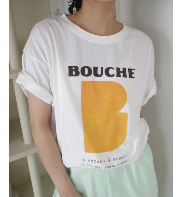 SLOBE IENA「《予約》BOUCHE SLOBE別注 LOGO TEE」|Tシャツ・カットソー|