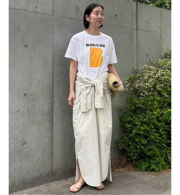 SLOBE IENA「《予約》BOUCHE SLOBE別注 LOGO TEE」|Tシャツ・カットソー|