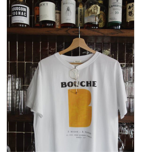 SLOBE IENA「《予約》BOUCHE SLOBE別注 LOGO TEE」|Tシャツ・カットソー|