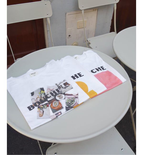 SLOBE IENA「《予約》BOUCHE SLOBE別注 LOGO TEE」|Tシャツ・カットソー|