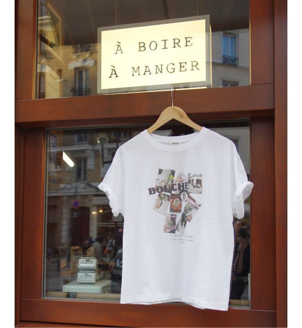 SLOBE IENA「《予約》BOUCHE SLOBE別注 LOGO TEE」|Tシャツ・カットソー|