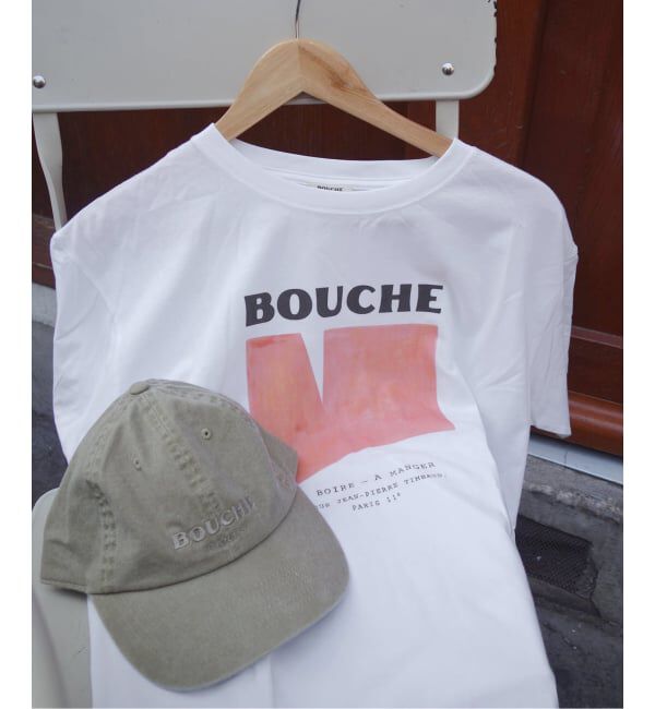 SLOBE IENA「《予約》BOUCHE SLOBE別注 LOGO TEE」|Tシャツ・カットソー|ピンク