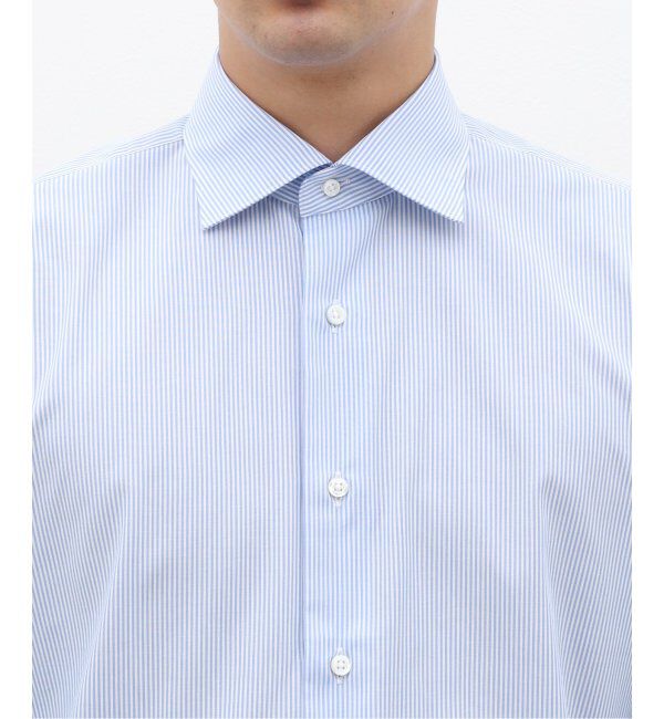 EDIFICE「D.ショートポイントシャツ ストライプ」|シャツ・ブラウス|