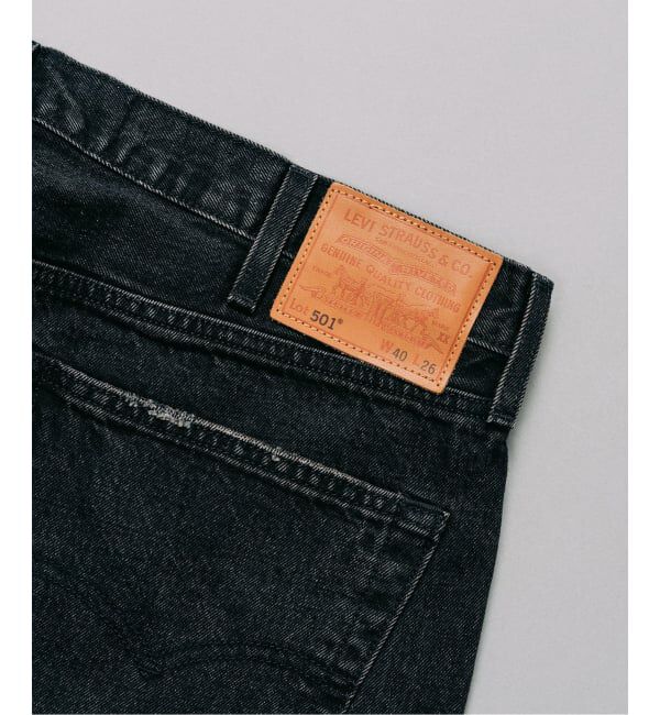 EDIFICE「LEVI&rsquo;S(R)/リーバイス(R) 別注 BIG E 501(R) BLACK L26」|デニム|