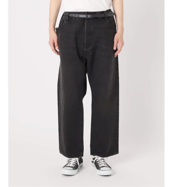 EDIFICE「LEVI&rsquo;S(R)/リーバイス(R) 別注 BIG E 501(R) BLACK L26」|デニム|