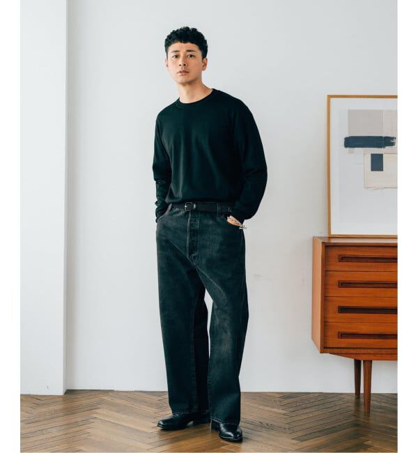 EDIFICE「LEVI&rsquo;S(R)/リーバイス(R) 別注 BIG E 501(R) BLACK L26」|デニム|