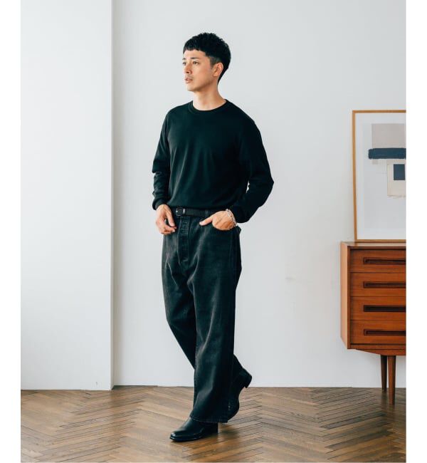 EDIFICE「LEVI&rsquo;S(R)/リーバイス(R) 別注 BIG E 501(R) BLACK L26」|デニム|