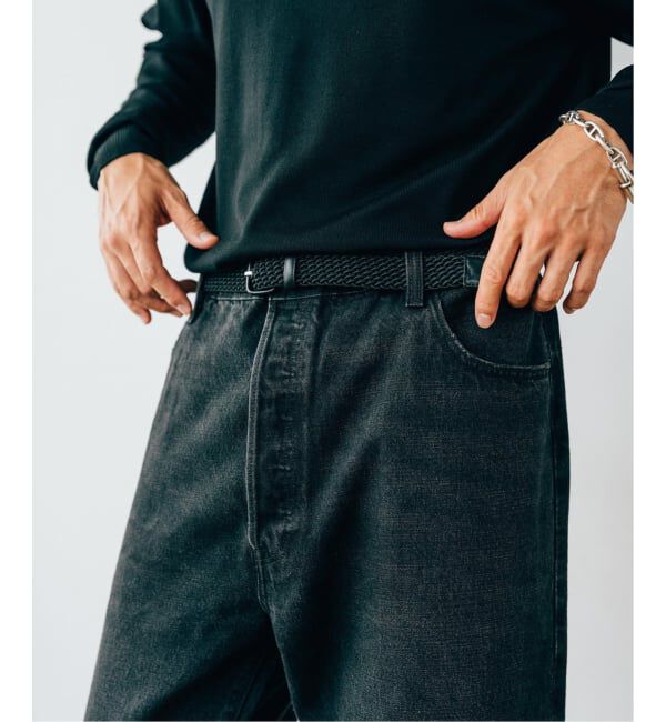 EDIFICE「LEVI&rsquo;S(R)/リーバイス(R) 別注 BIG E 501(R) BLACK L26」|デニム|