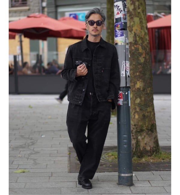 EDIFICE「LEVI&rsquo;S(R)/リーバイス(R) 別注 BIG E 501(R) BLACK L26」|デニム|