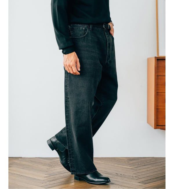 EDIFICE「LEVI&rsquo;S(R)/リーバイス(R) 別注 BIG E 501(R) BLACK L26」|デニム|